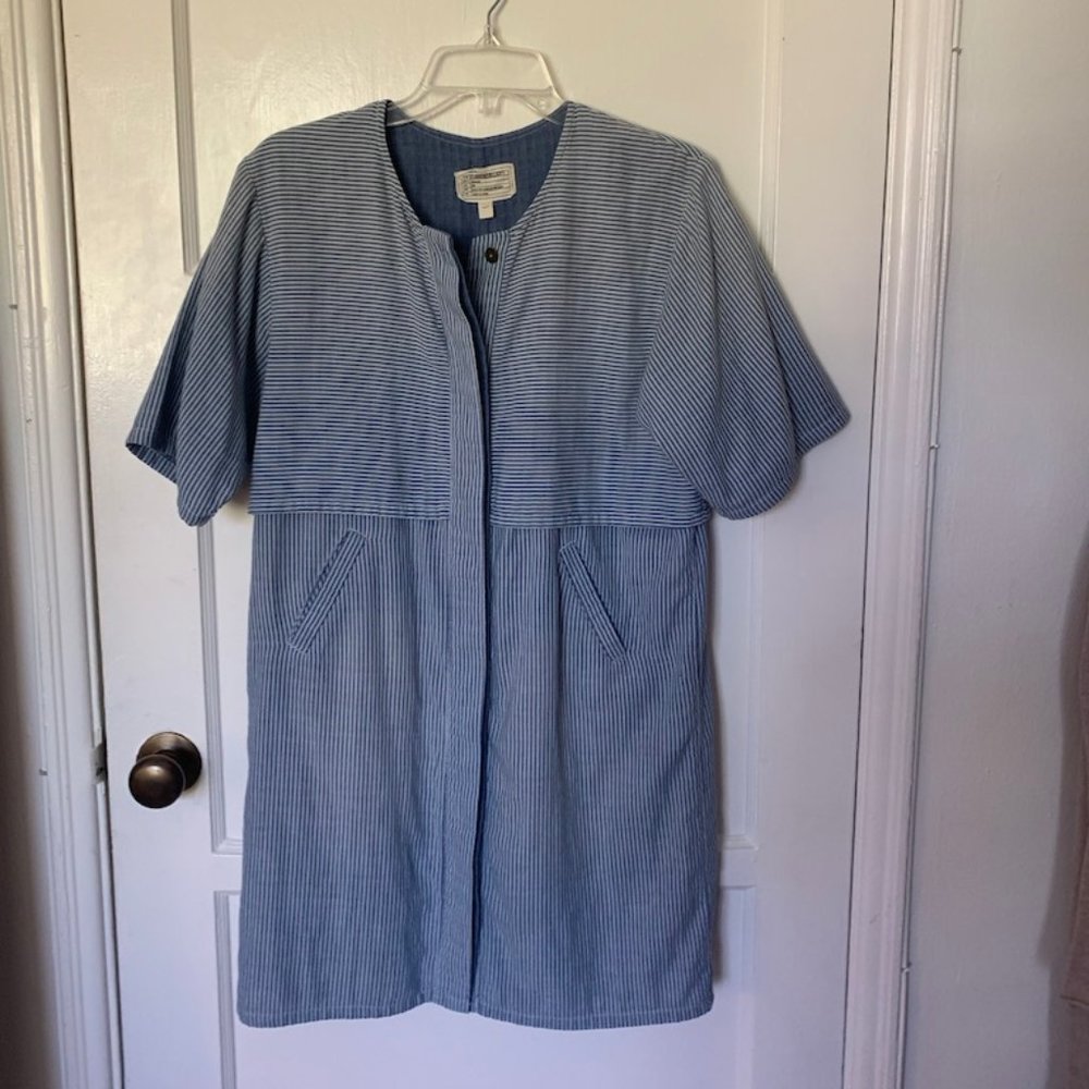 Current Elliott (jean color & baby blue stripes)
